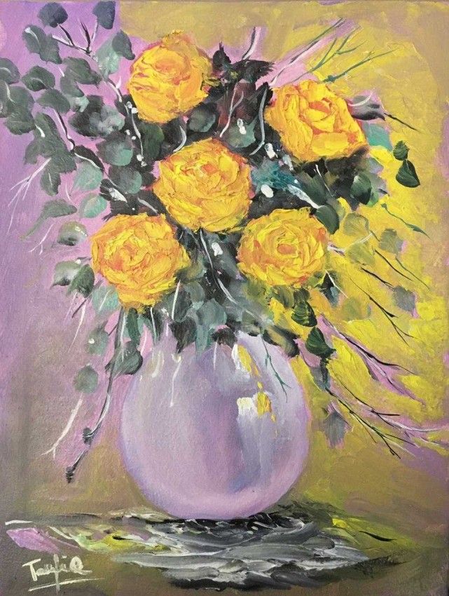 Vase Of Roses