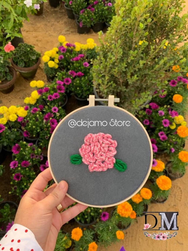 Flower Embroidery Hoop
