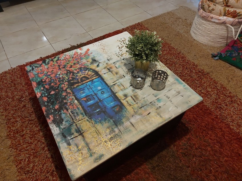 ترابيزه خشب ديكوباج