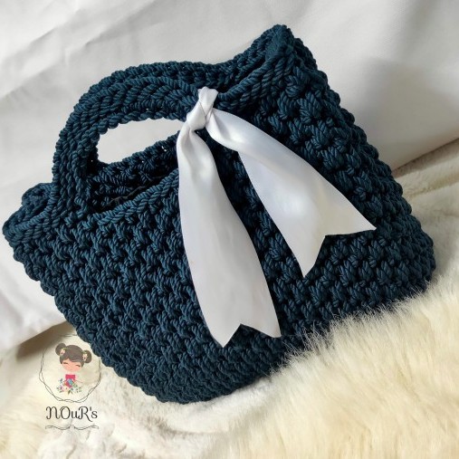 Crochet Bag From Macrame Thread