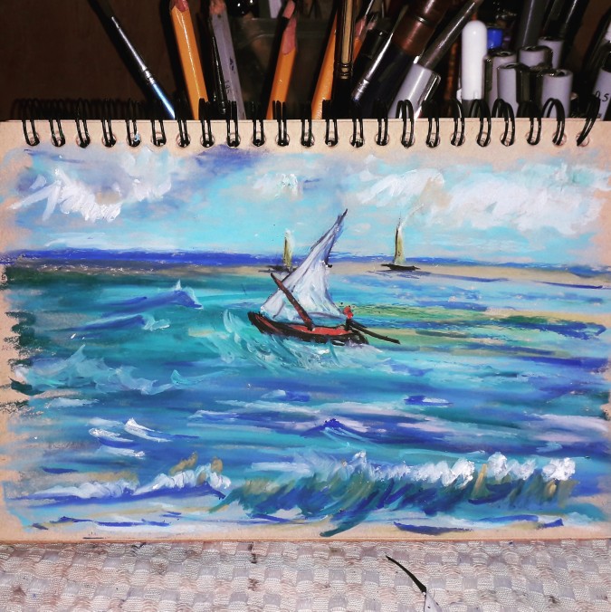 Sea Van Gogh Free Copy