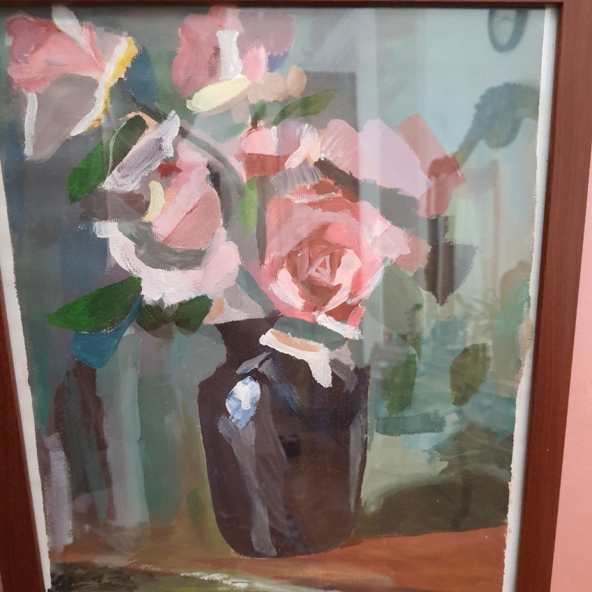 Vase Of Roses
