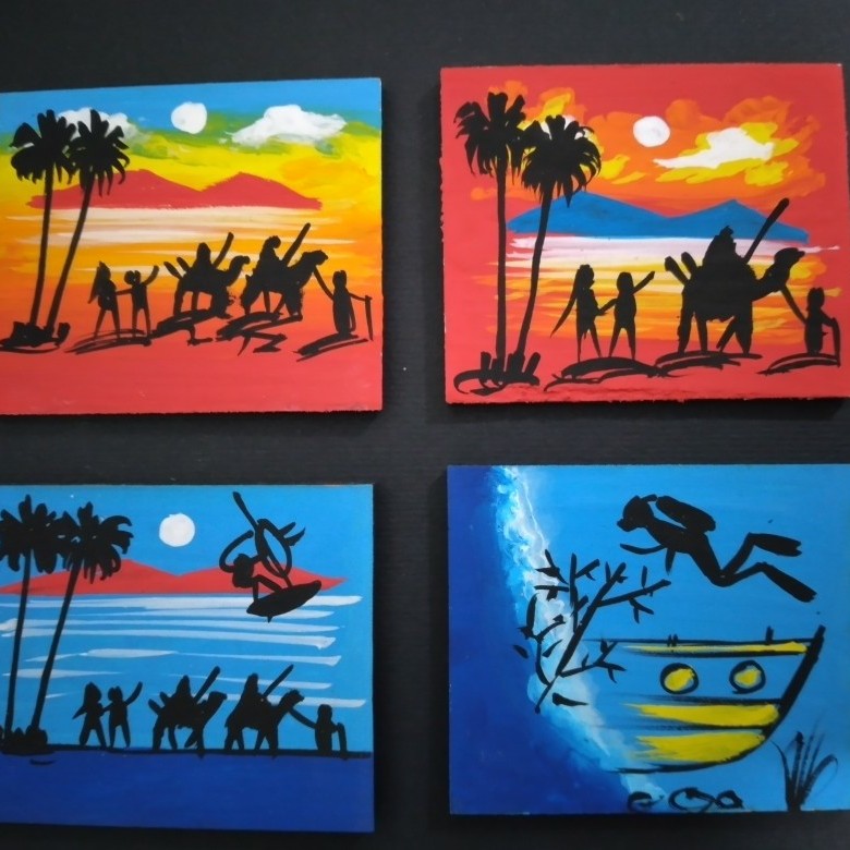 مغناطيس رسم يدوي