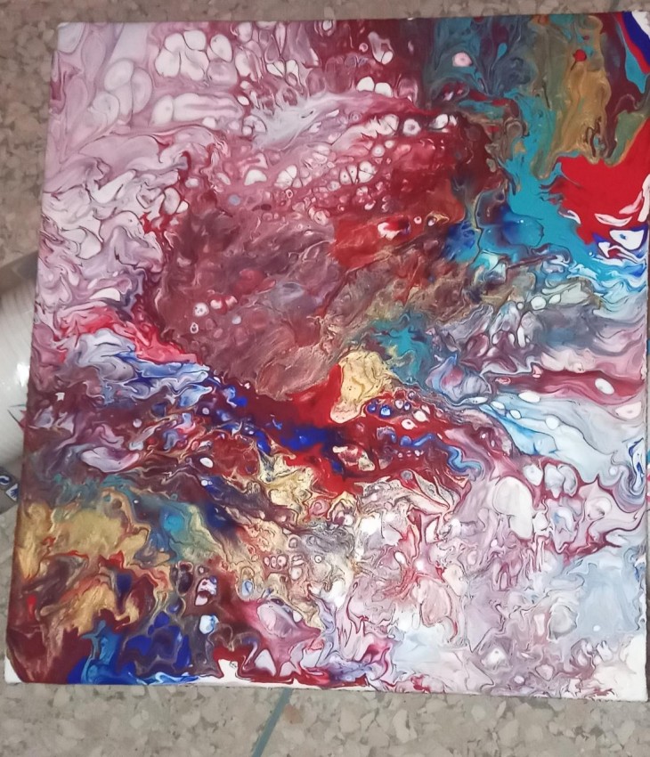 Acrylic Pouring Artwork