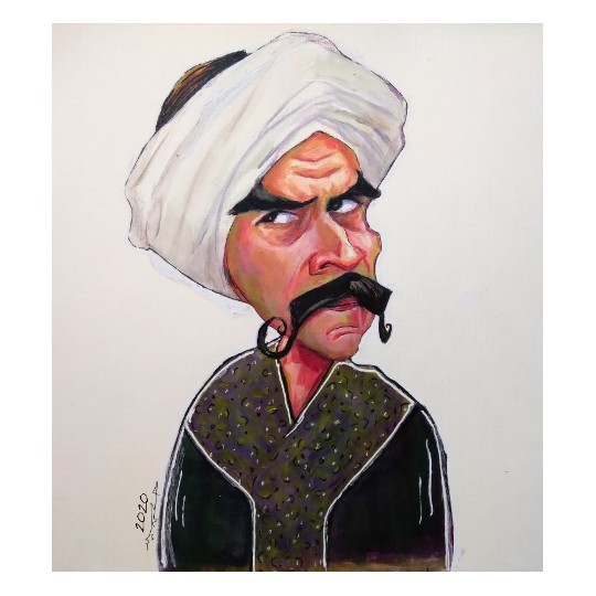 كاريكاتير لشخصية الكبير .
