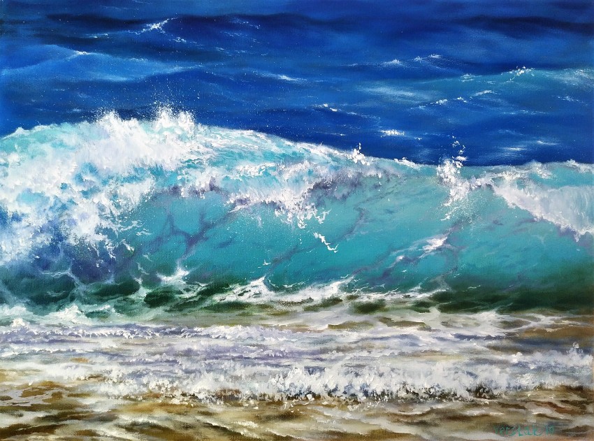 Sparkling wave
