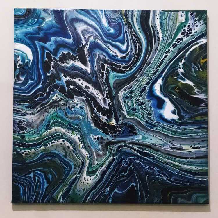 Acrylic Pouring Artwork