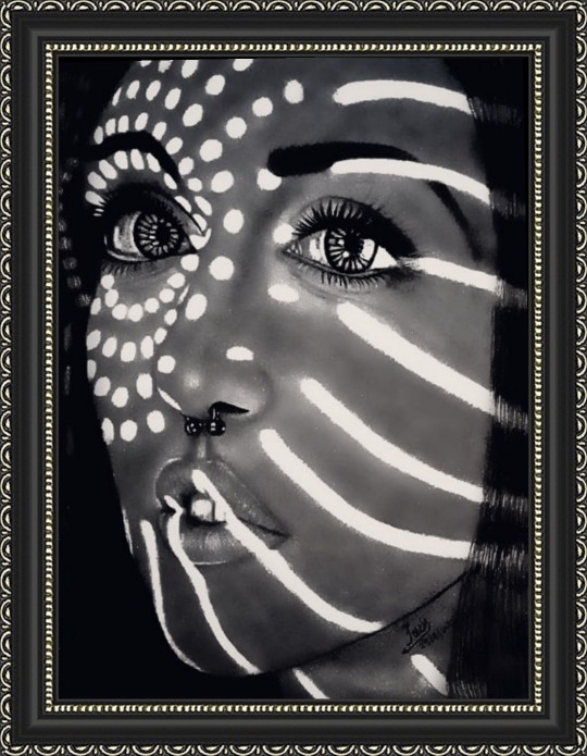 Light Reflection On A Beauty's Face