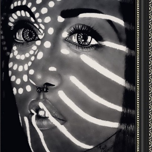 Light Reflection On A Beauty's Face
