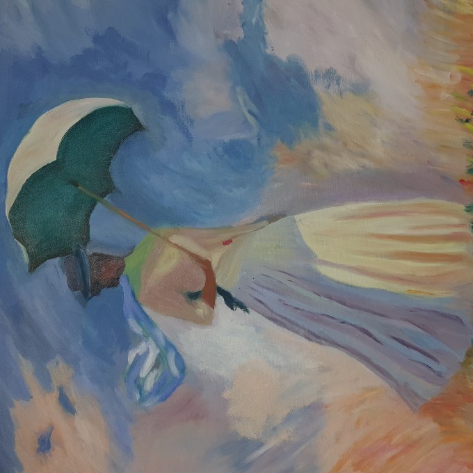 Woman With A Parasol (Copied)