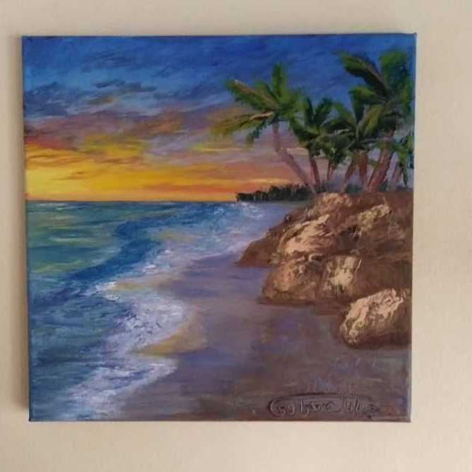 The Sea At Sunset