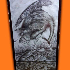 Swan Inside A Lake