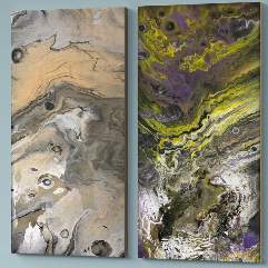 Acrylic Pouring Artwork