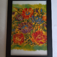 Group Of Flowers (Painting On Glass)