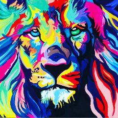 Colorful Lion