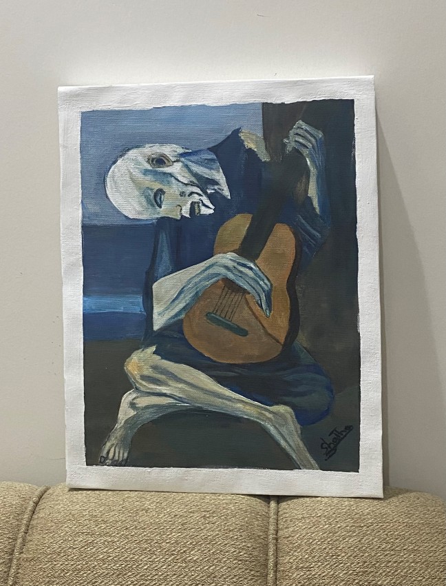 Copied  (Pablo Picassos) The Old Guitarist