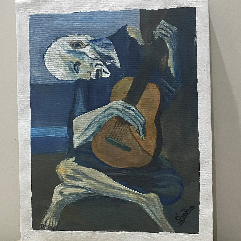Copied  (Pablo Picassos) The Old Guitarist
