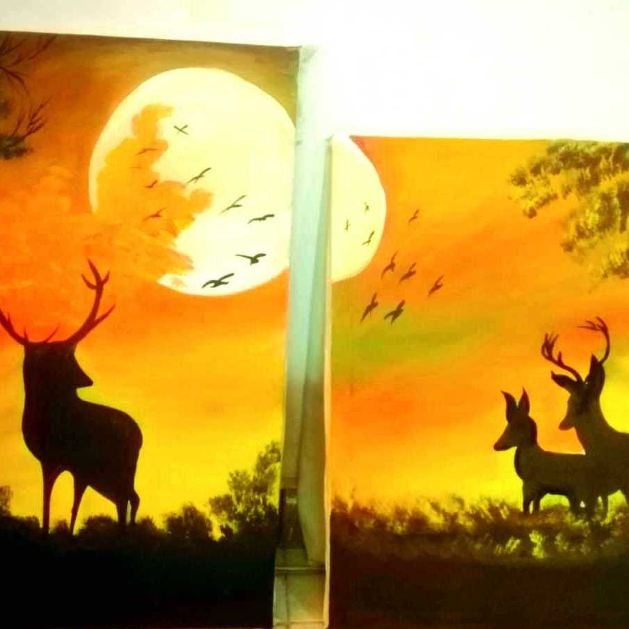 Set Of Two Paintings