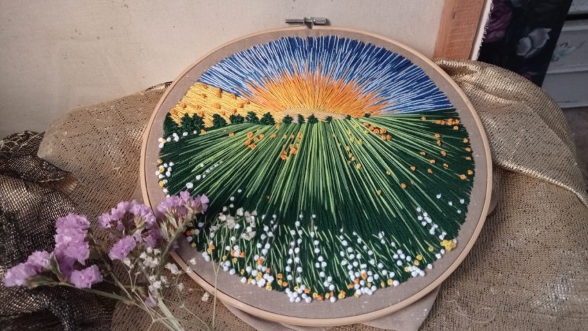 طاره منظر طبيعي بالخيط