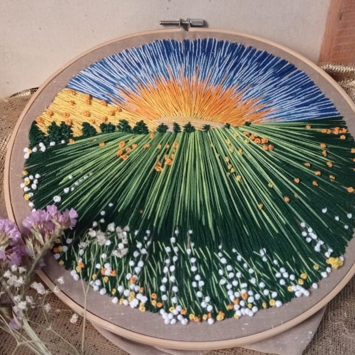 طاره منظر طبيعي بالخيط