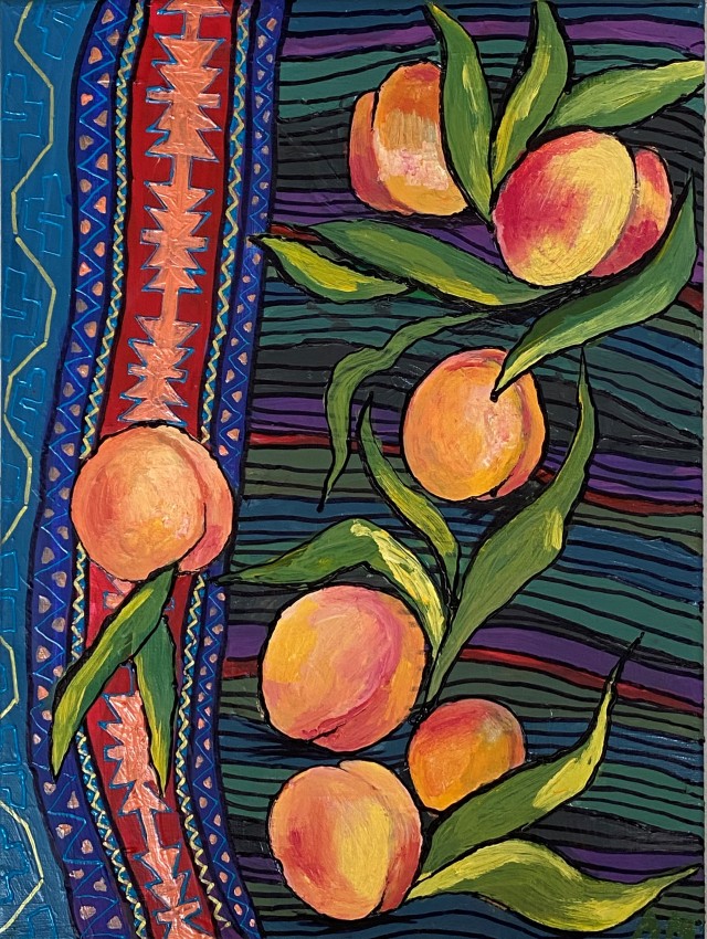 Peaches On Arabic Carpet
