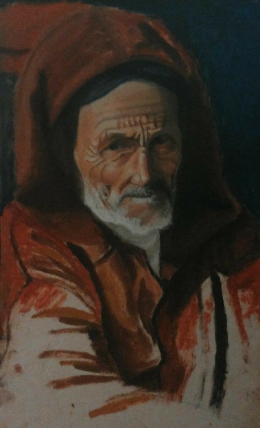 Old Man With Tunisian Traditional Clothes