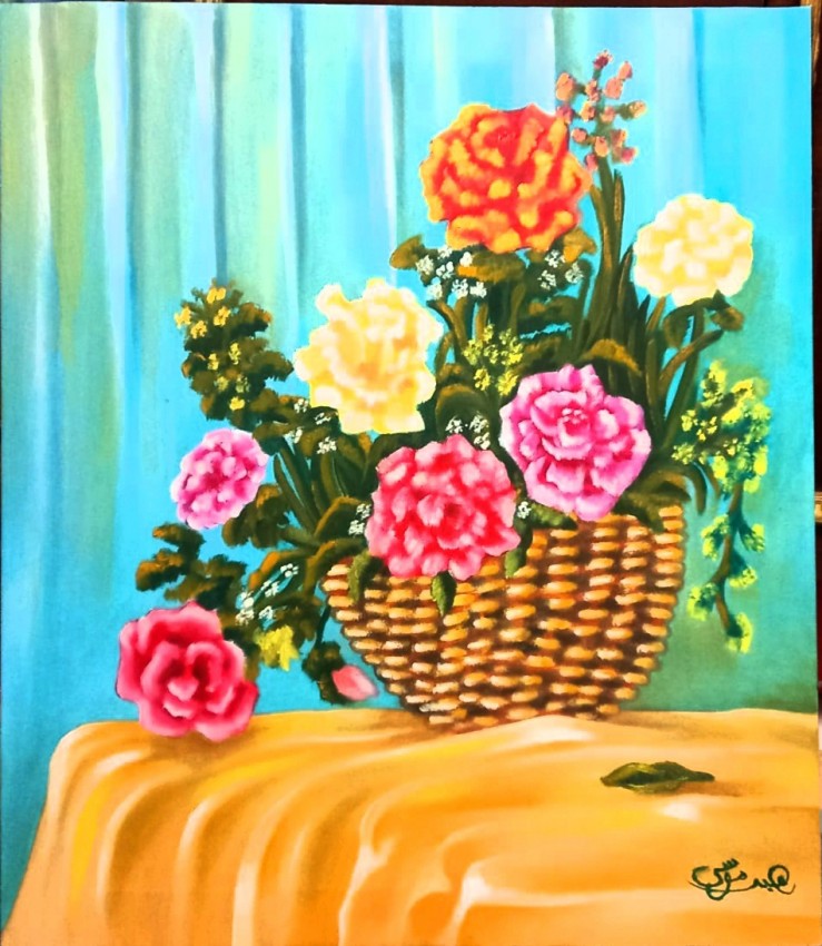 Vase Of Roses