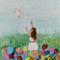 Girl With Pigeon