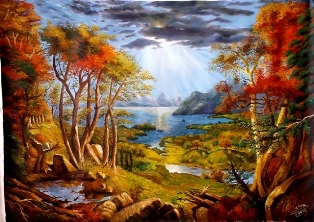 Sunset On The Hudson River (Copied)