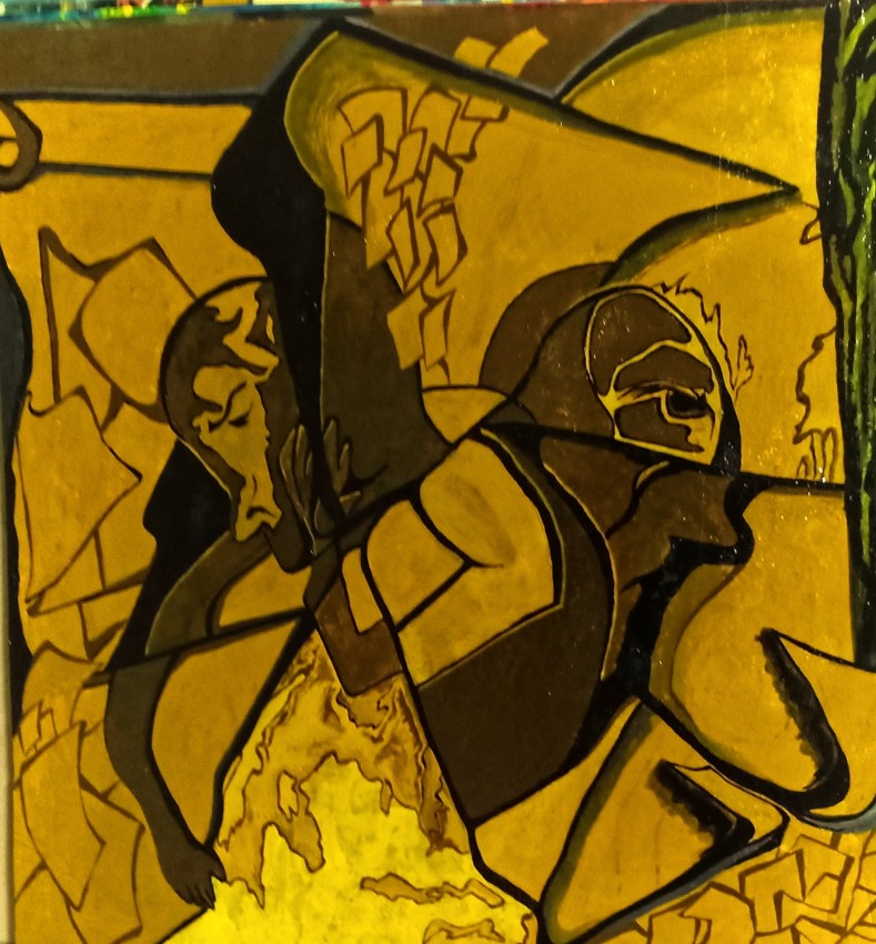 Painting On Torn Papers