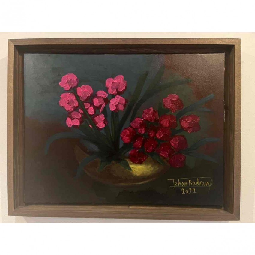 Vase Of Red Flowers
