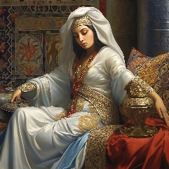 (ذات الخمار  (فن رقمي