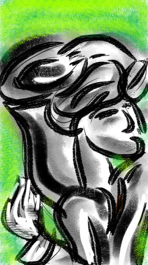 The Thirsty Sommelier (Digital Art)