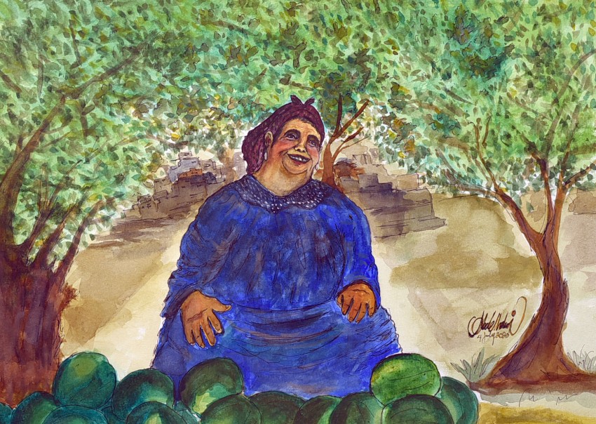 بائعة البطيخ
