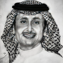 بورتريه  للفنان عبدالمجيد عبدالله