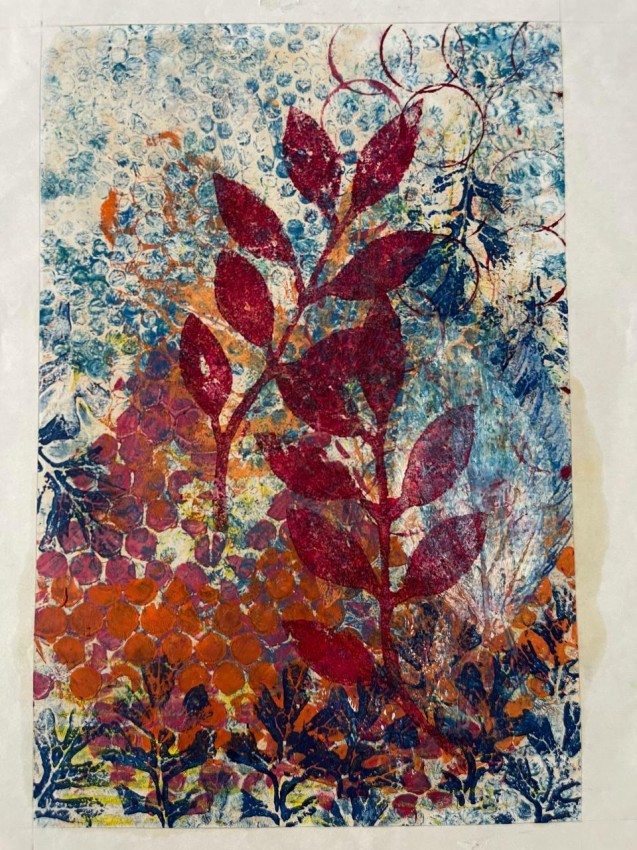The red flower
