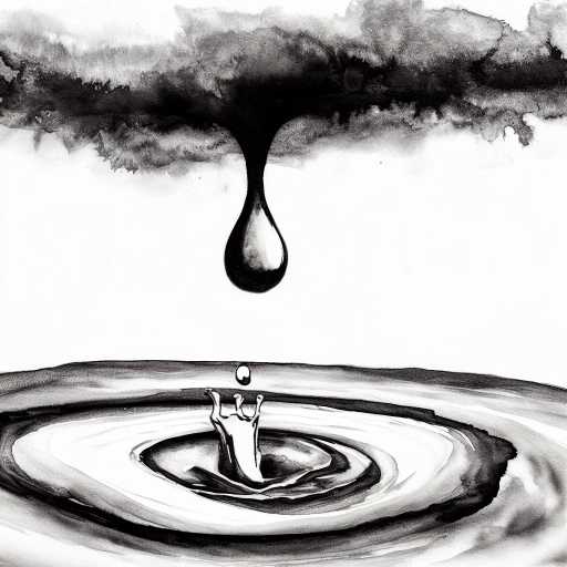 Black Drops (Digital Art)