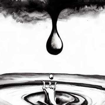 Black Drops (Digital Art)